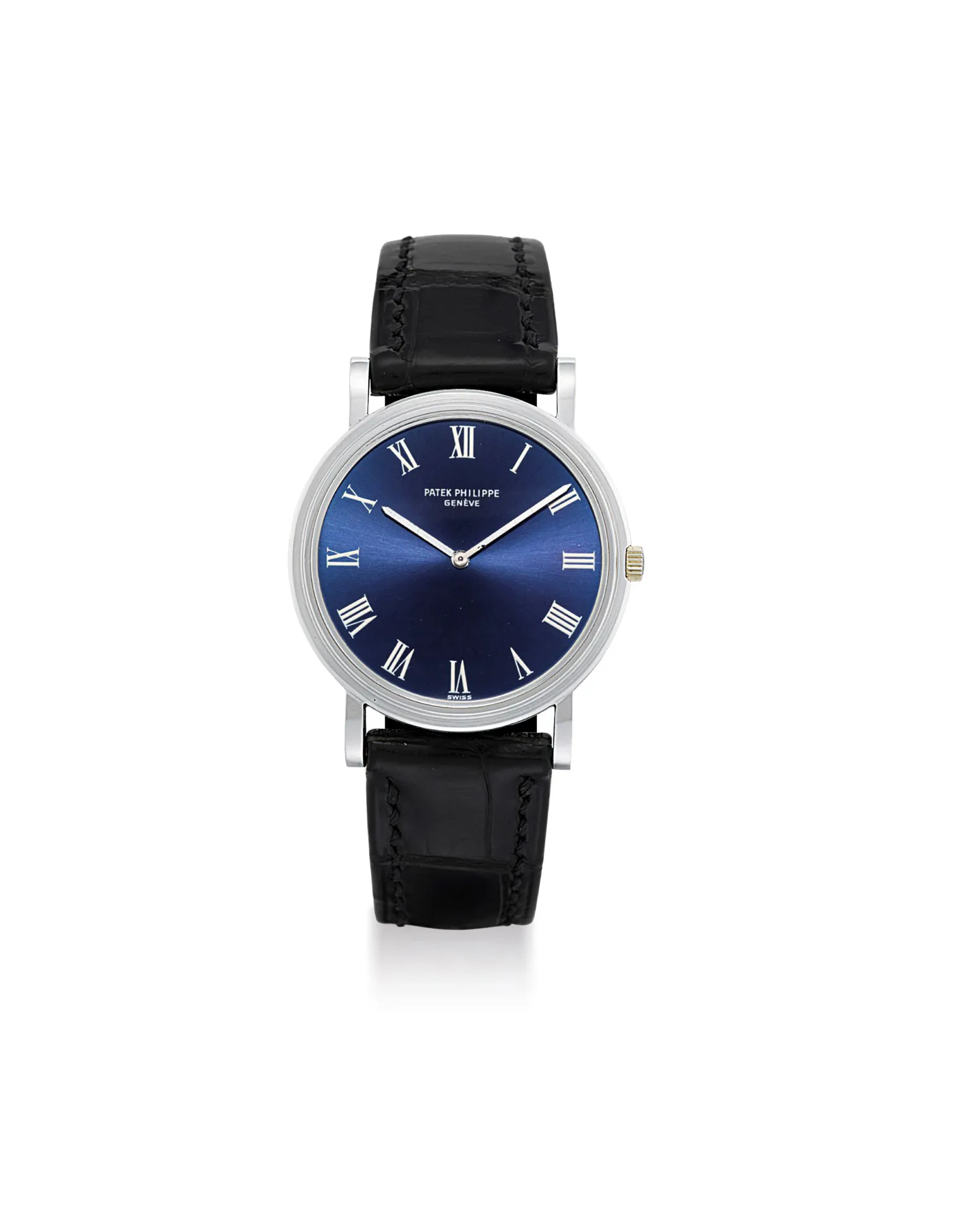 Patek Philippe 3591-2 33mm White gold Blue brushed