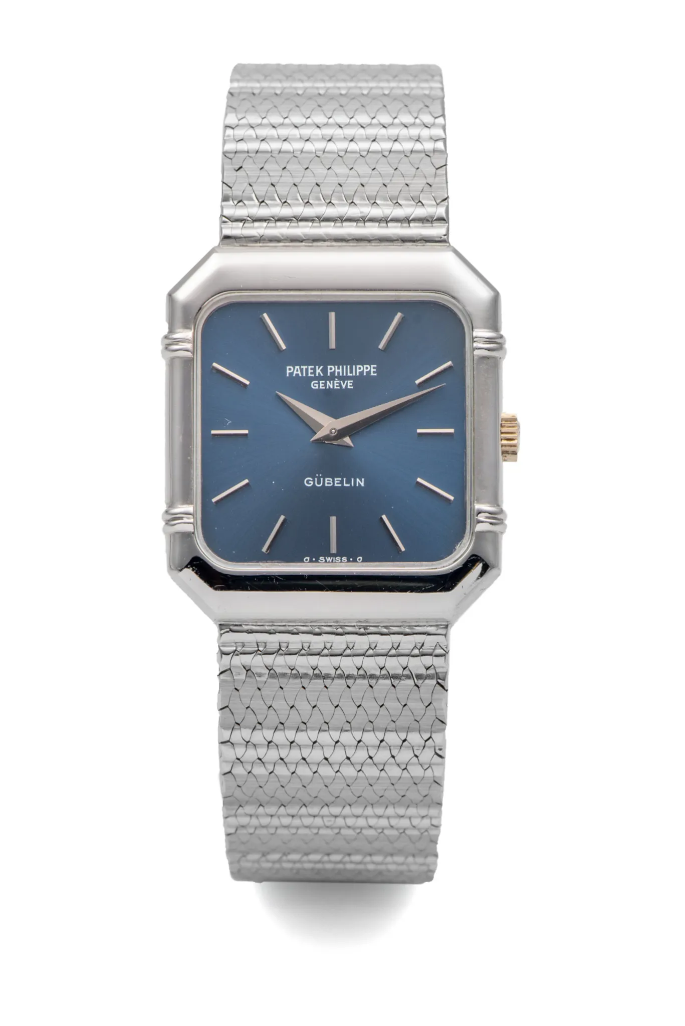 Patek Philippe 3748/1 23.5mm White gold Blue