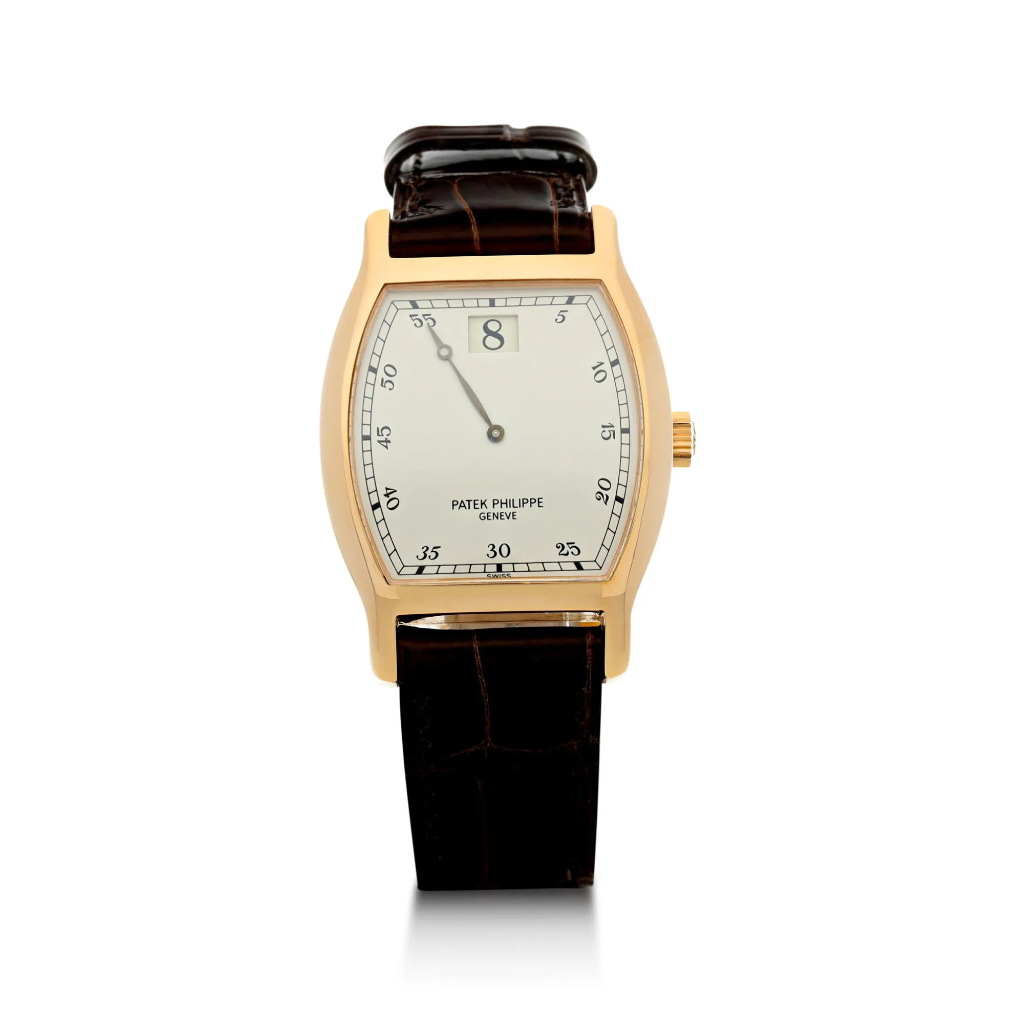 Patek Philippe JUMP HOUR 3969 28mm Rose gold Silver