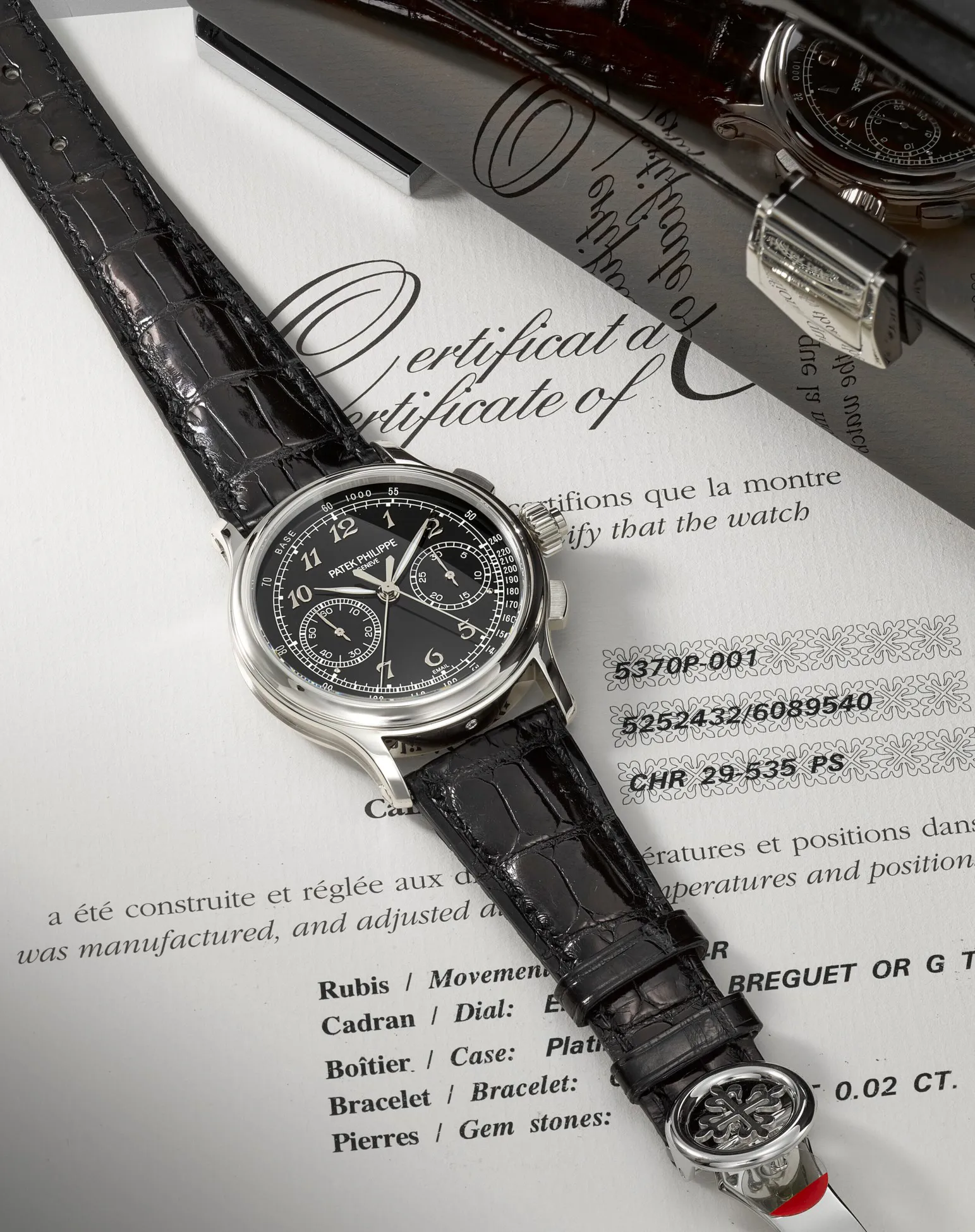 Patek Philippe Split-Seconds Chronograph 5370P-001 41mm Platinum Black 1