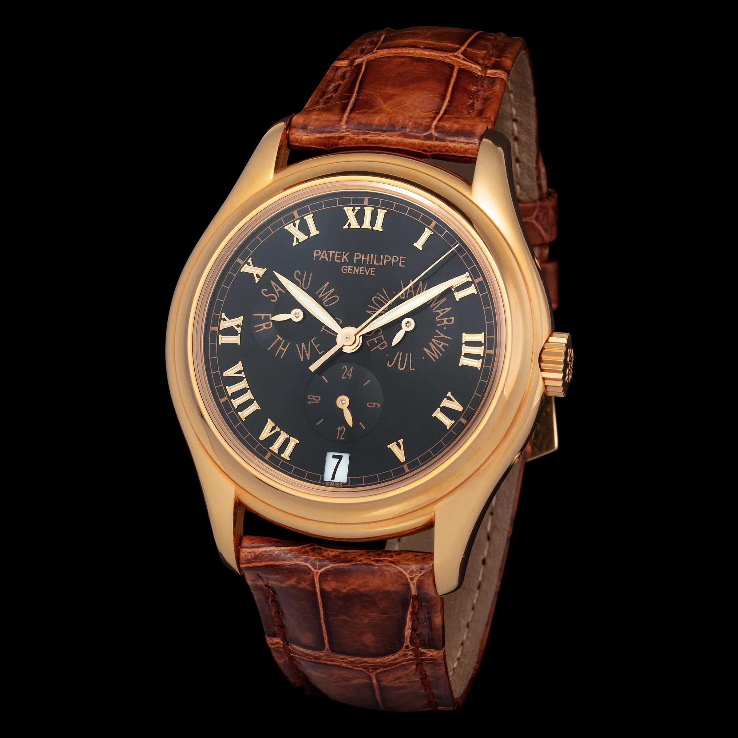 Patek Philippe Annual Calendar 5035R 36mm Rose gold Black