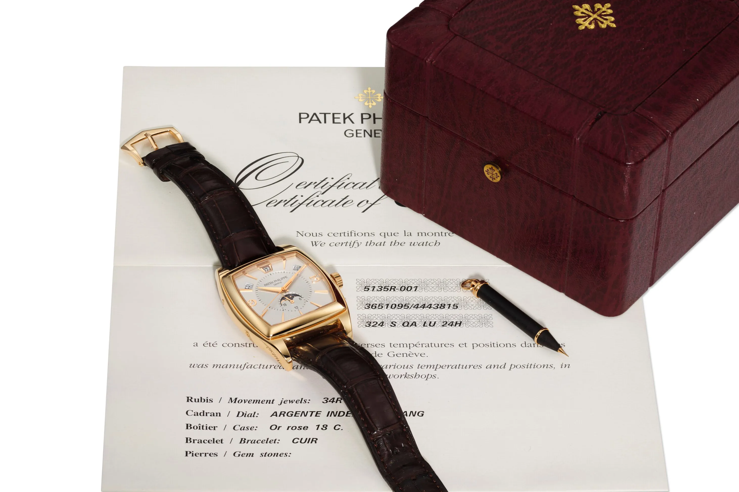 Patek Philippe Gondolo 5135R-001 38.5mm Rose gold Silver 3