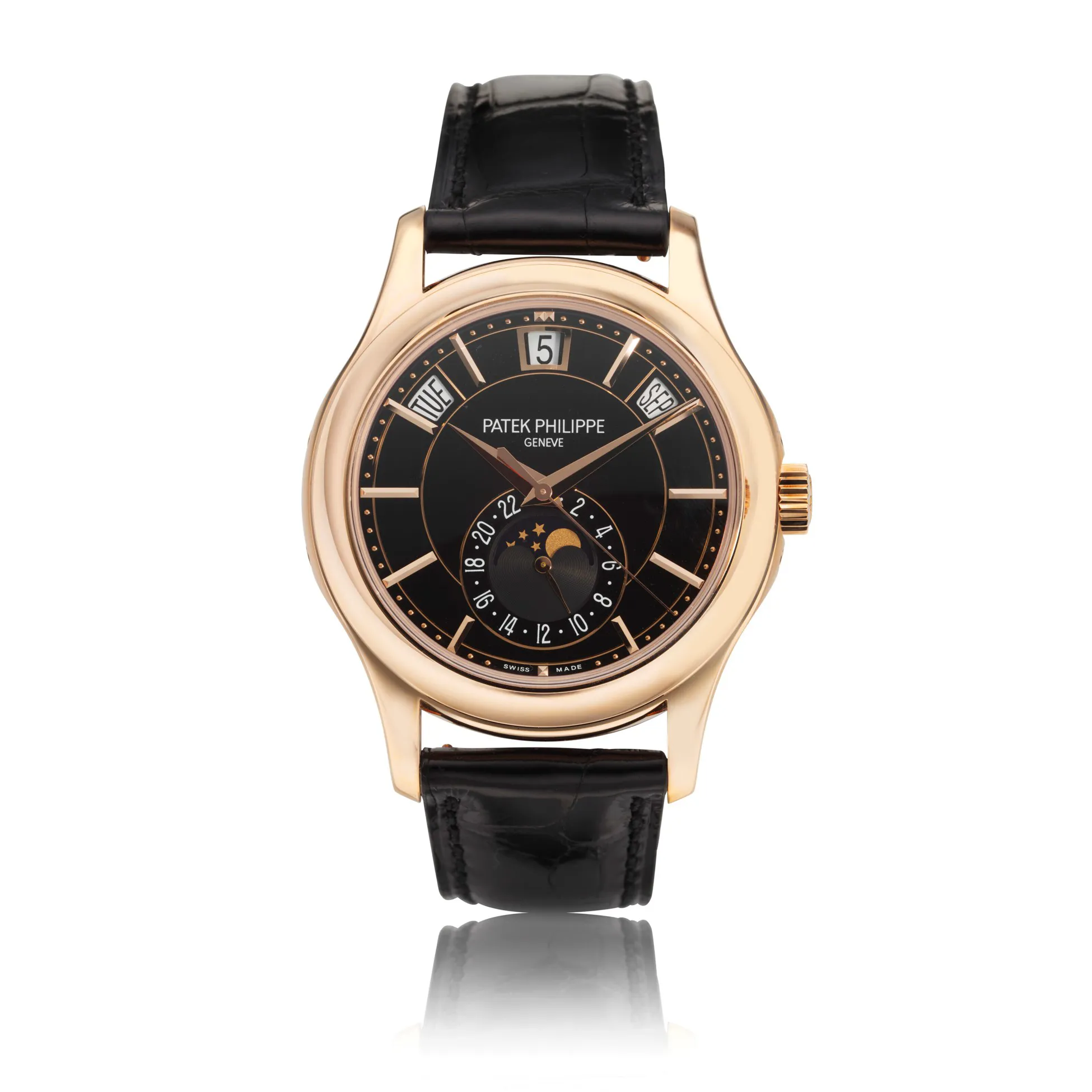 Patek Philippe Annual Calendar 5205R 40mm Rose gold Black