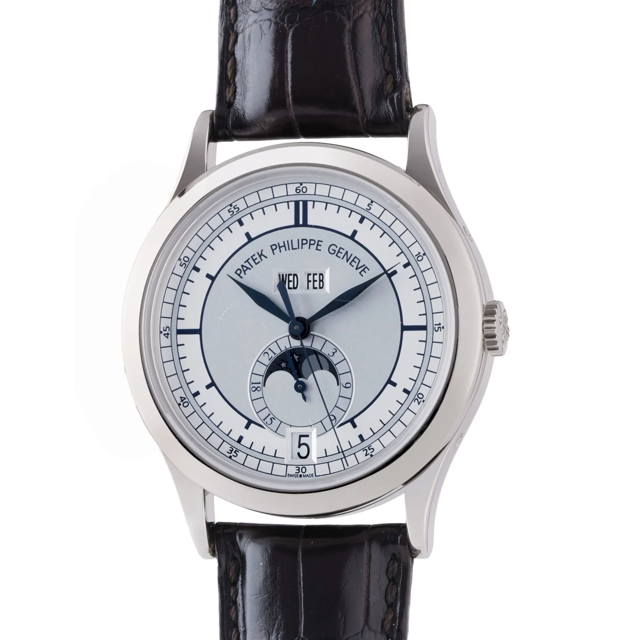 Patek Philippe Annual Calendar 5396G 38.5mm White gold Silver