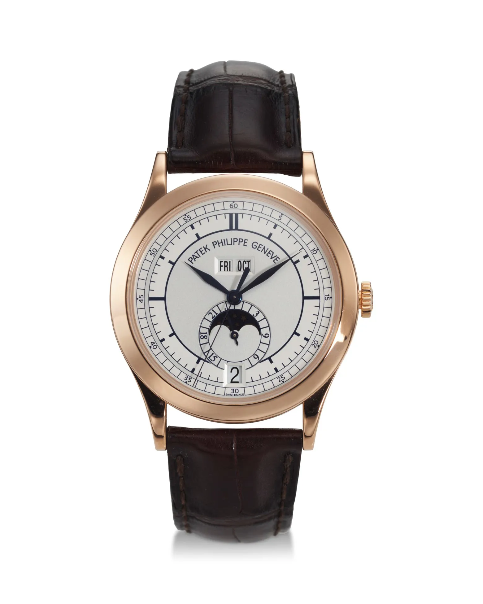 Patek Philippe Annual Calendar 5396R-001 38.5mm Rose gold Silver