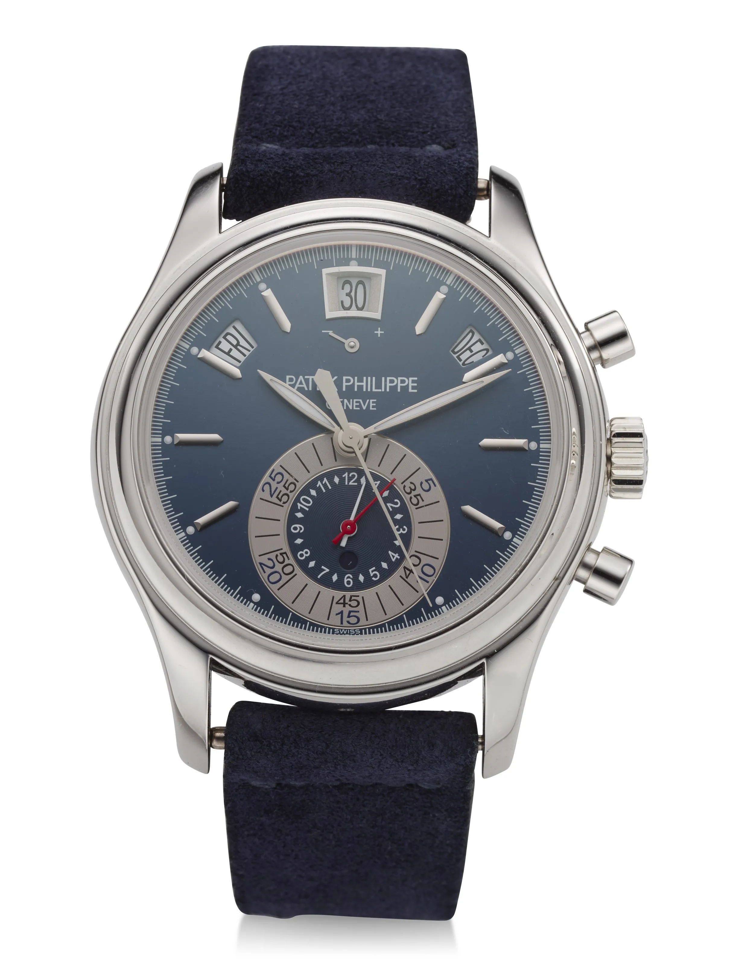 Patek Philippe Annual Calendar Chronograph 5960P 40.5mm Platinum Blue 1