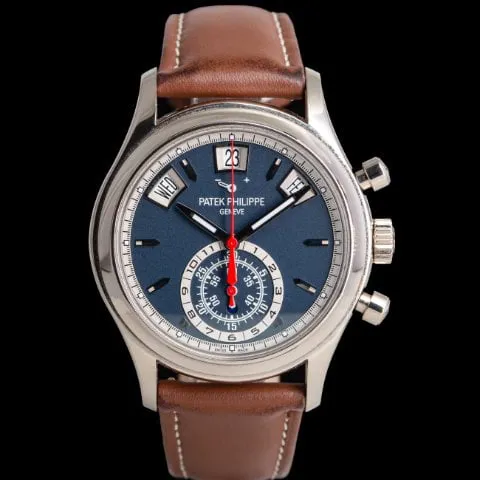 Patek Philippe Annual Calendar Chronograph 5960G 40mm White gold Blue