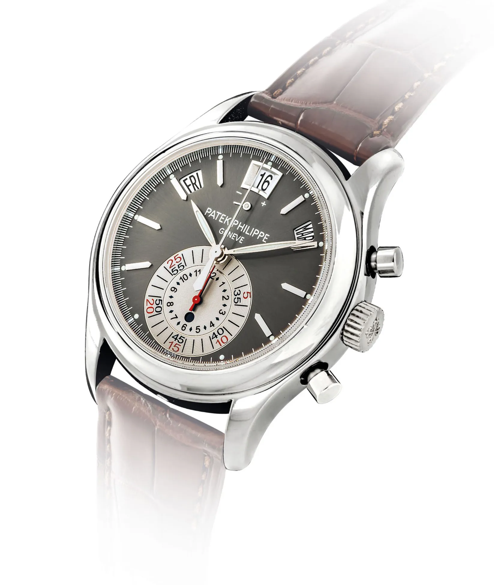 Patek Philippe Annual Calendar Chronograph 5960P 40.5mm Platinum Grey