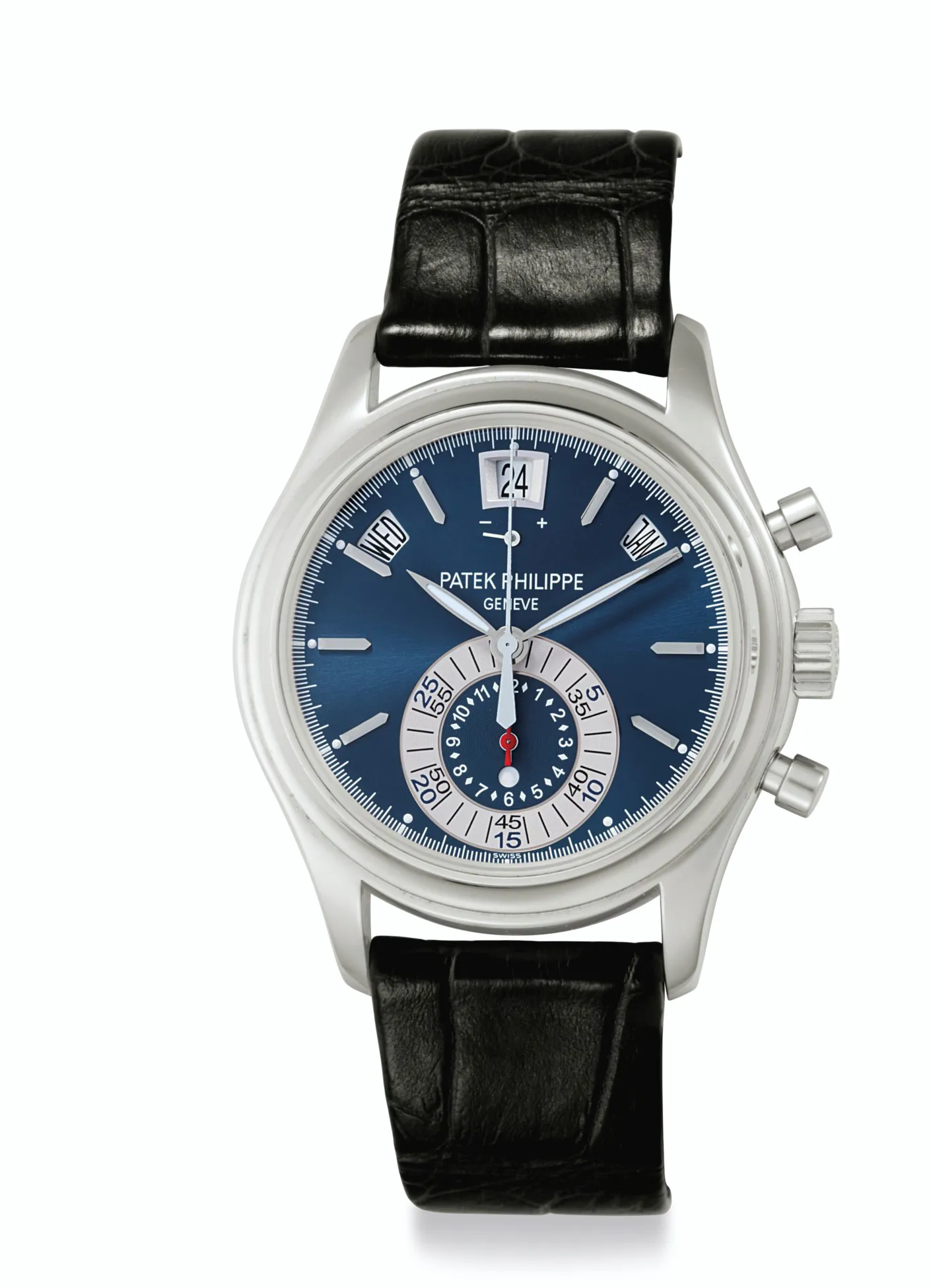 Patek Philippe Annual Calendar Chronograph 5960P 40mm Platinum Blue