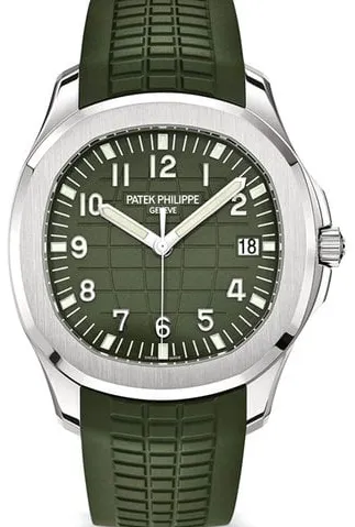 Patek Philippe Aquanaut 5168G-010 White gold Green