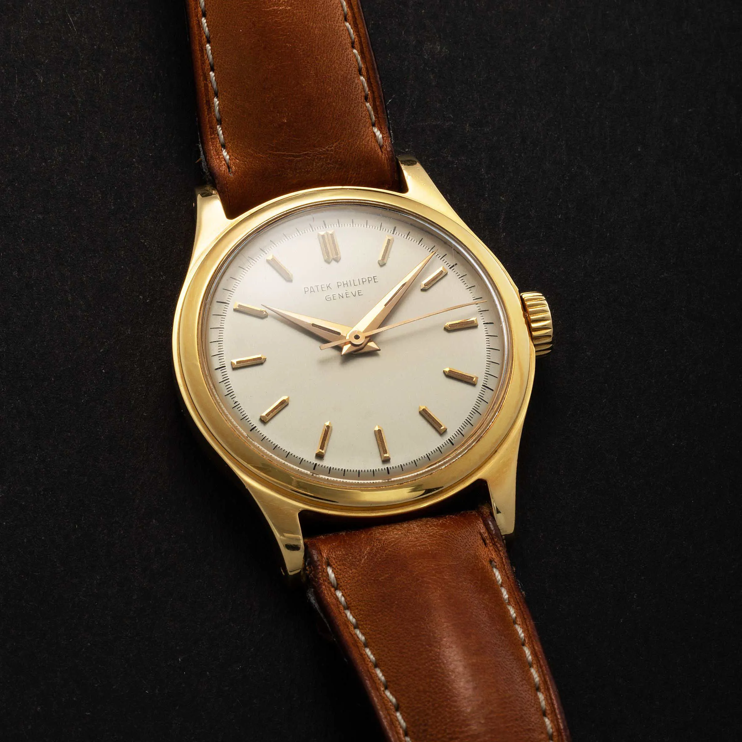 Patek Philippe Calatrava 2508 35mm Yellow gold Silver 6