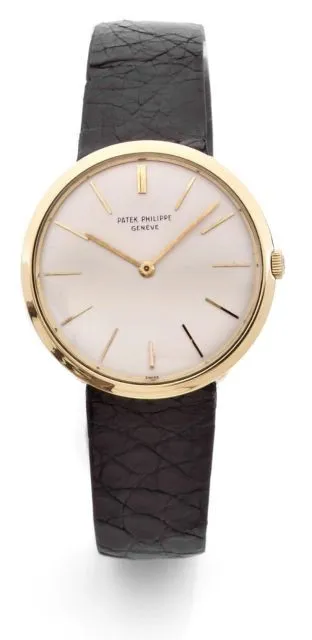 Patek Philippe Calatrava 2591 35mm Yellow gold Silver