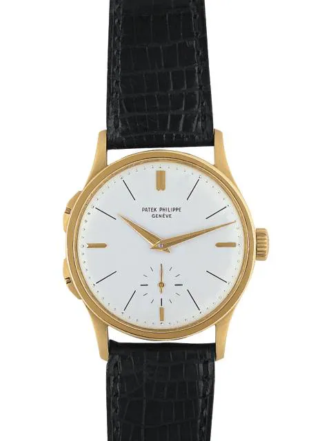 Patek Philippe Calatrava 2597 35mm Yellow gold Silver