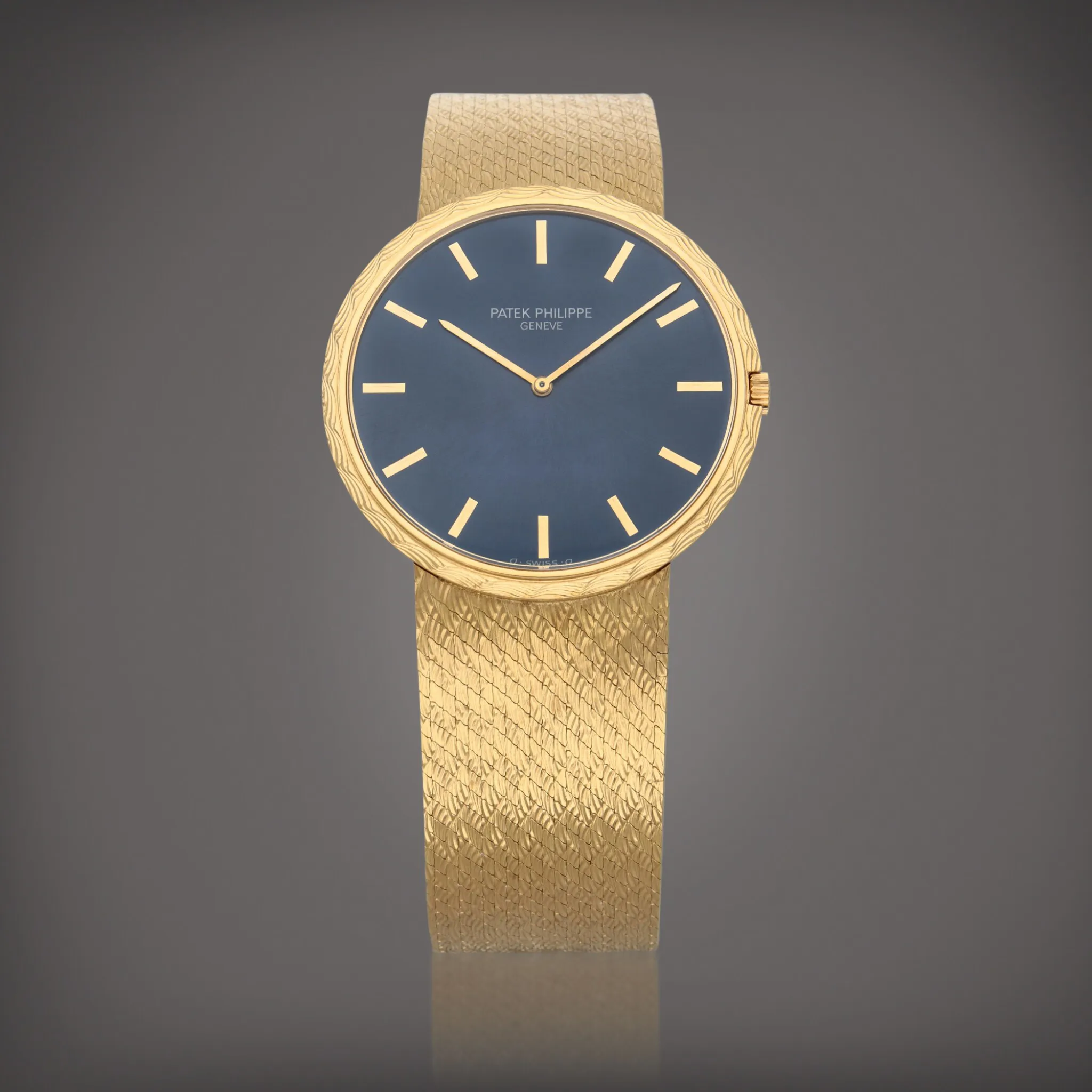 Patek Philippe Calatrava 3588/2 35mm Yellow gold Blue