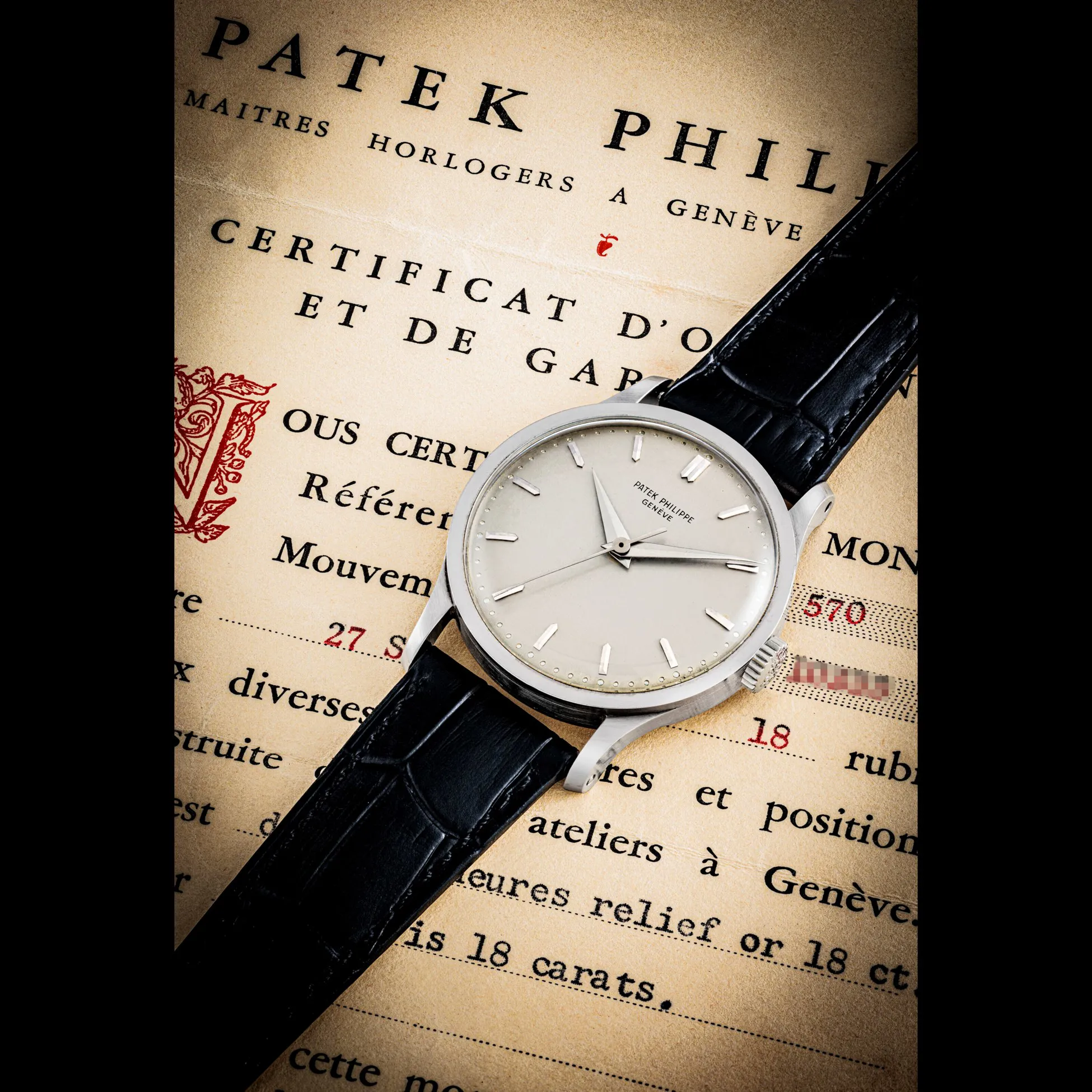 Patek Philippe Calatrava 570 35mm White gold Silver