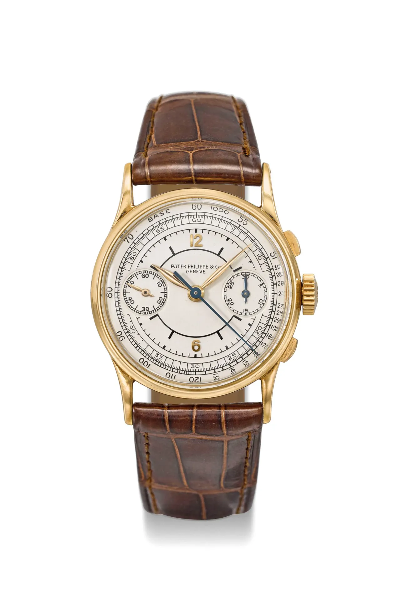 Patek Philippe Chronograph 130 33mm Yellow gold Silver