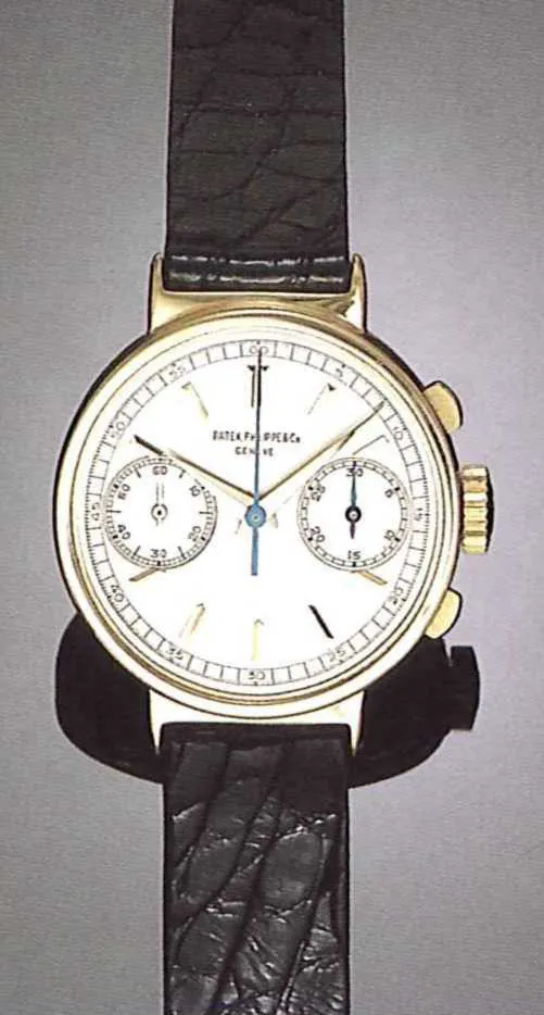 Patek Philippe Chronograph 130 33mm Yellow gold Silver