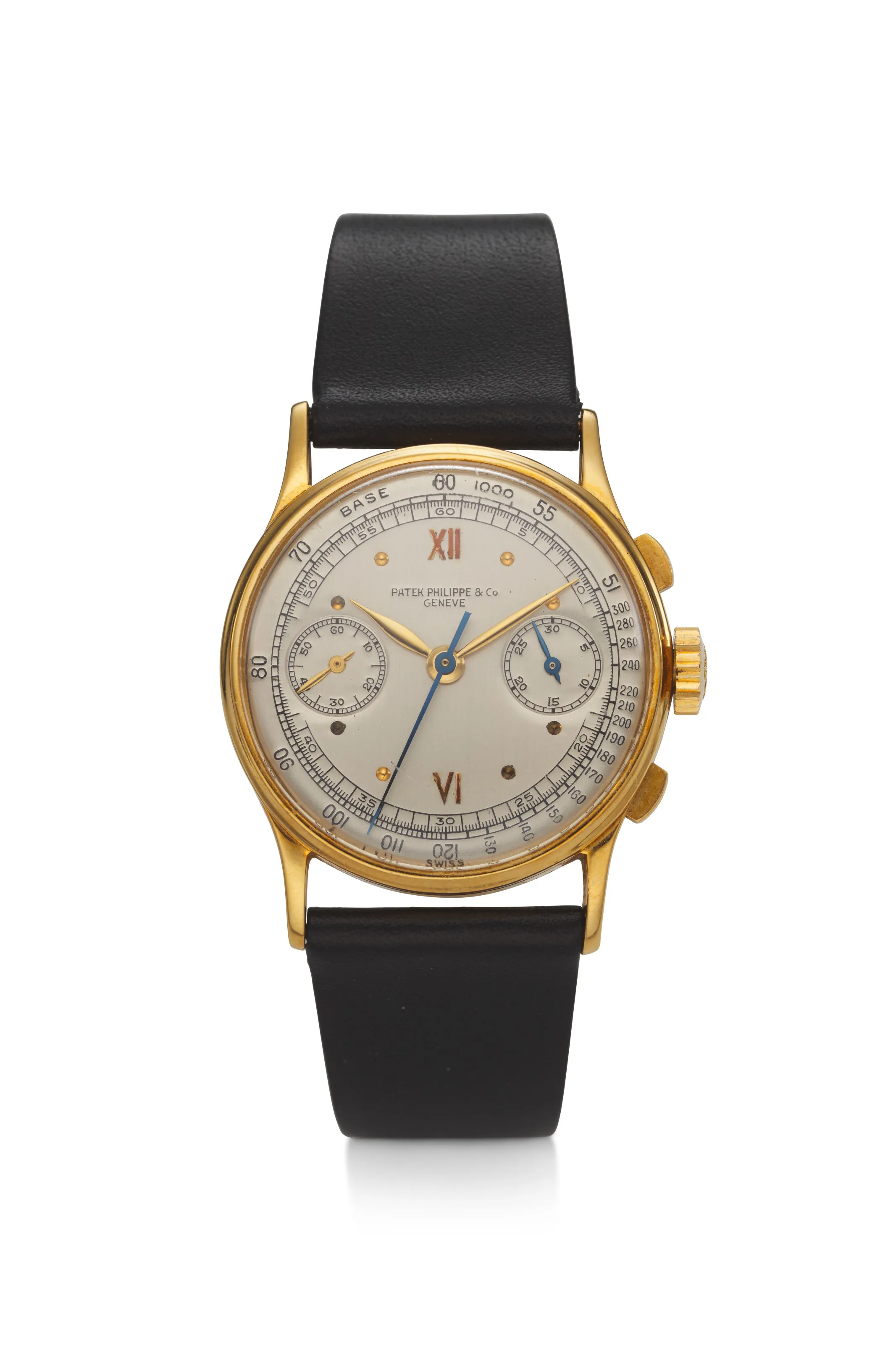 Patek Philippe Chronograph 130 33.5mm Yellow gold Silver