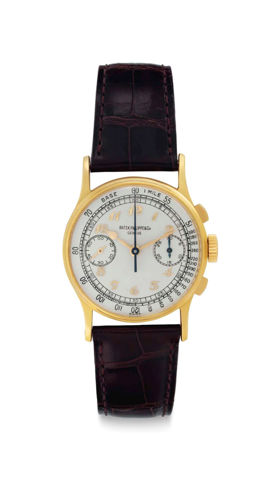 Patek Philippe Chronograph 130 33mm Yellow gold Silvered