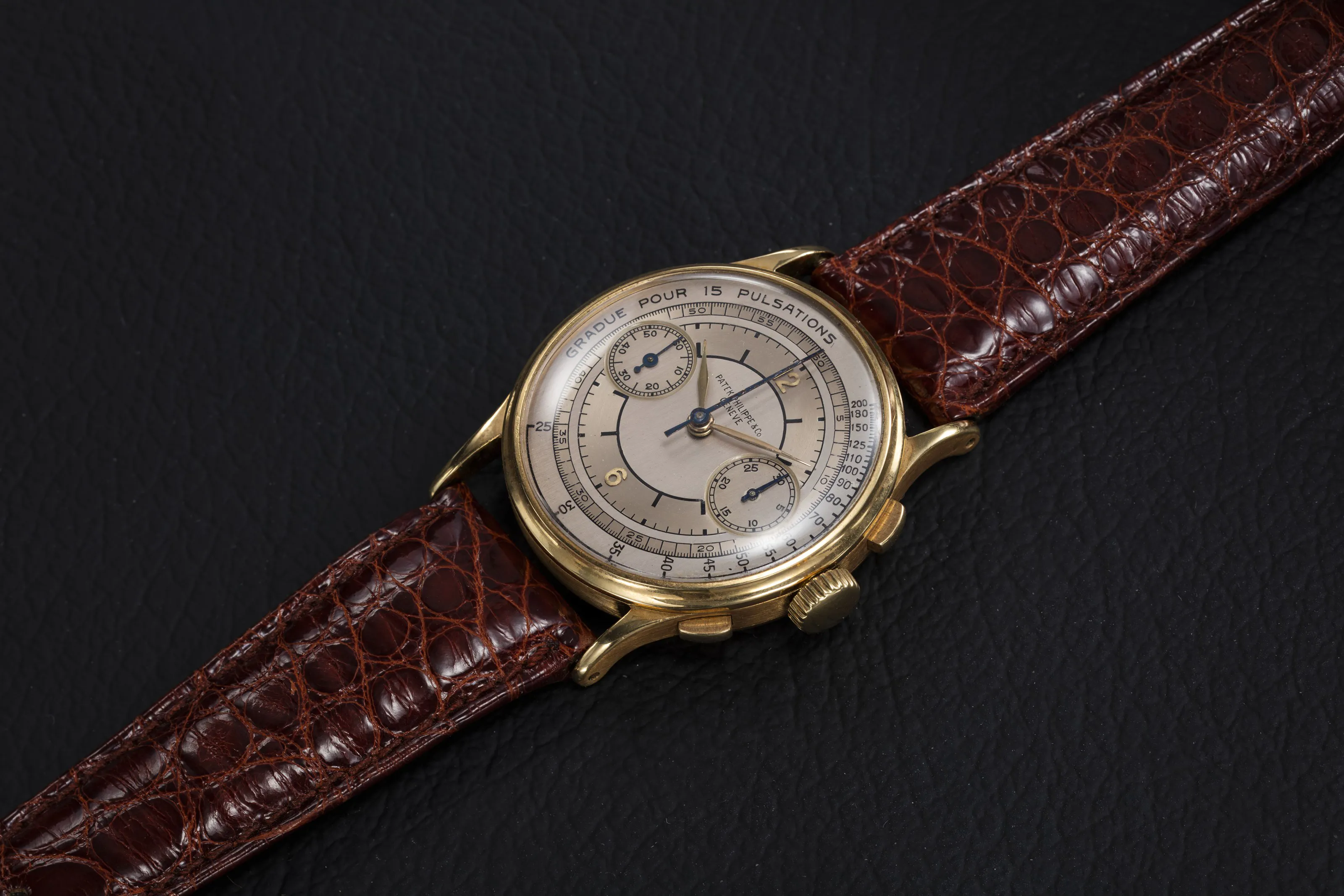 Patek Philippe Chronograph 130 33mm Yellow gold Silver