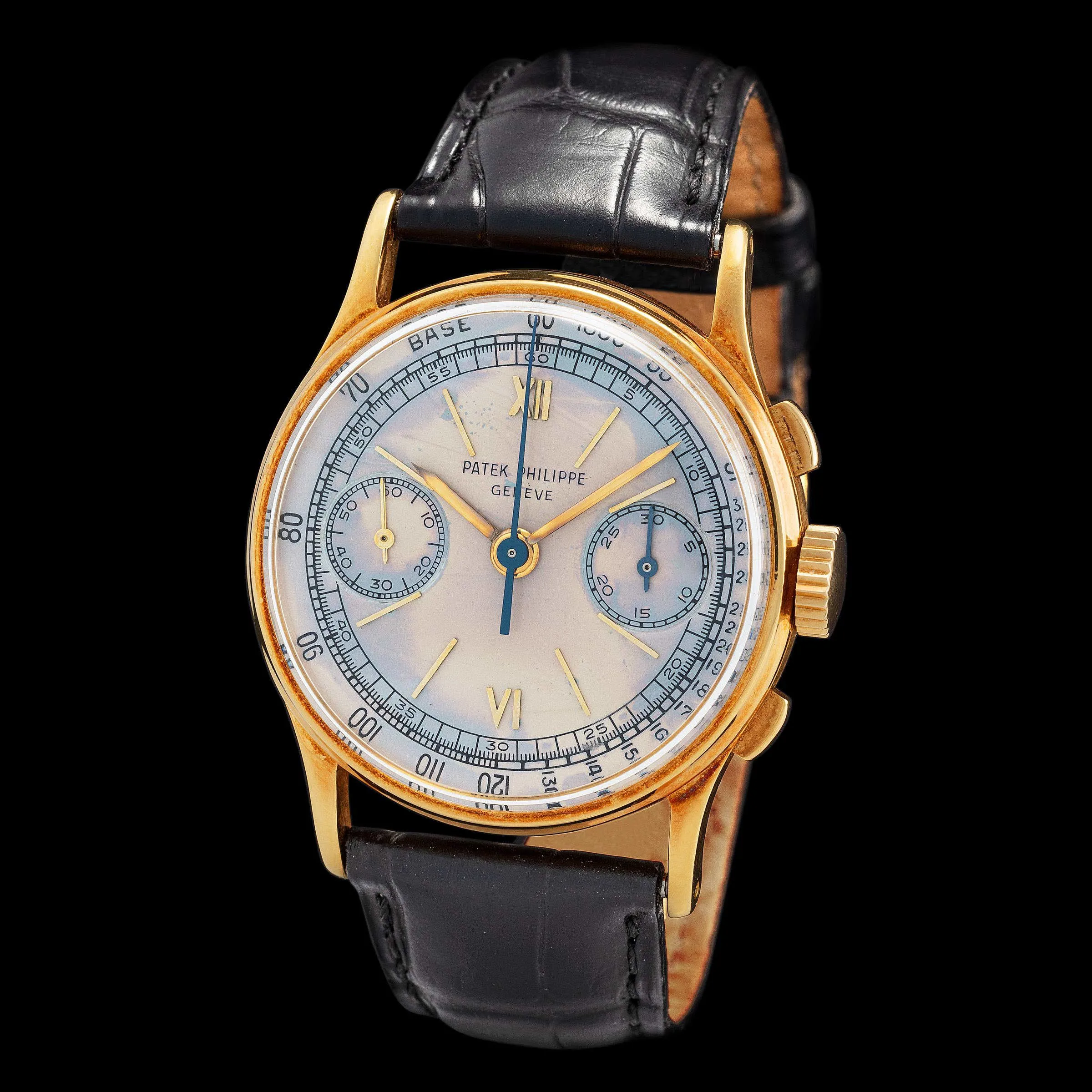 Patek Philippe Chronograph 130 33mm Yellow gold Silver