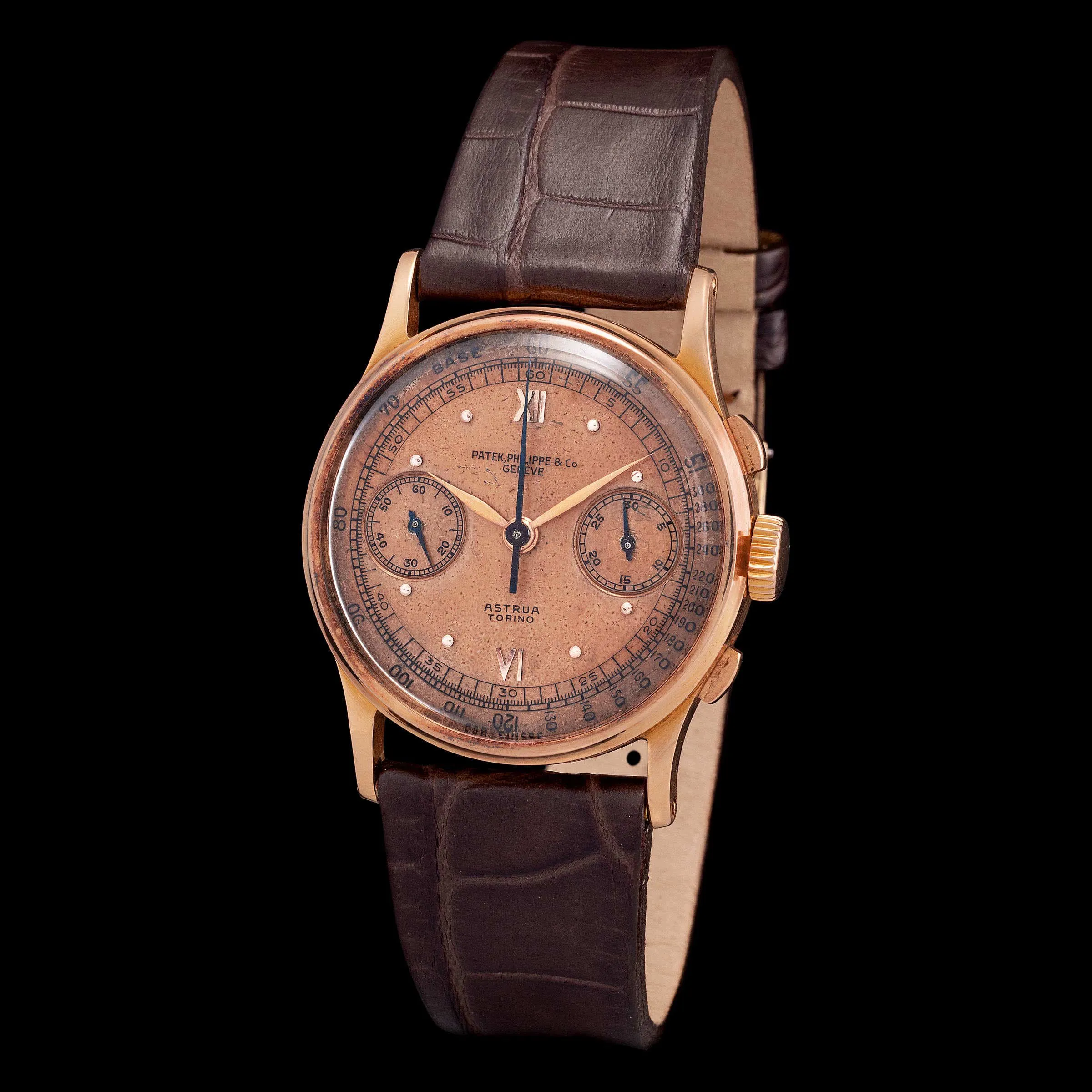 Patek Philippe Chronograph 130 33mm Rose gold Champagne