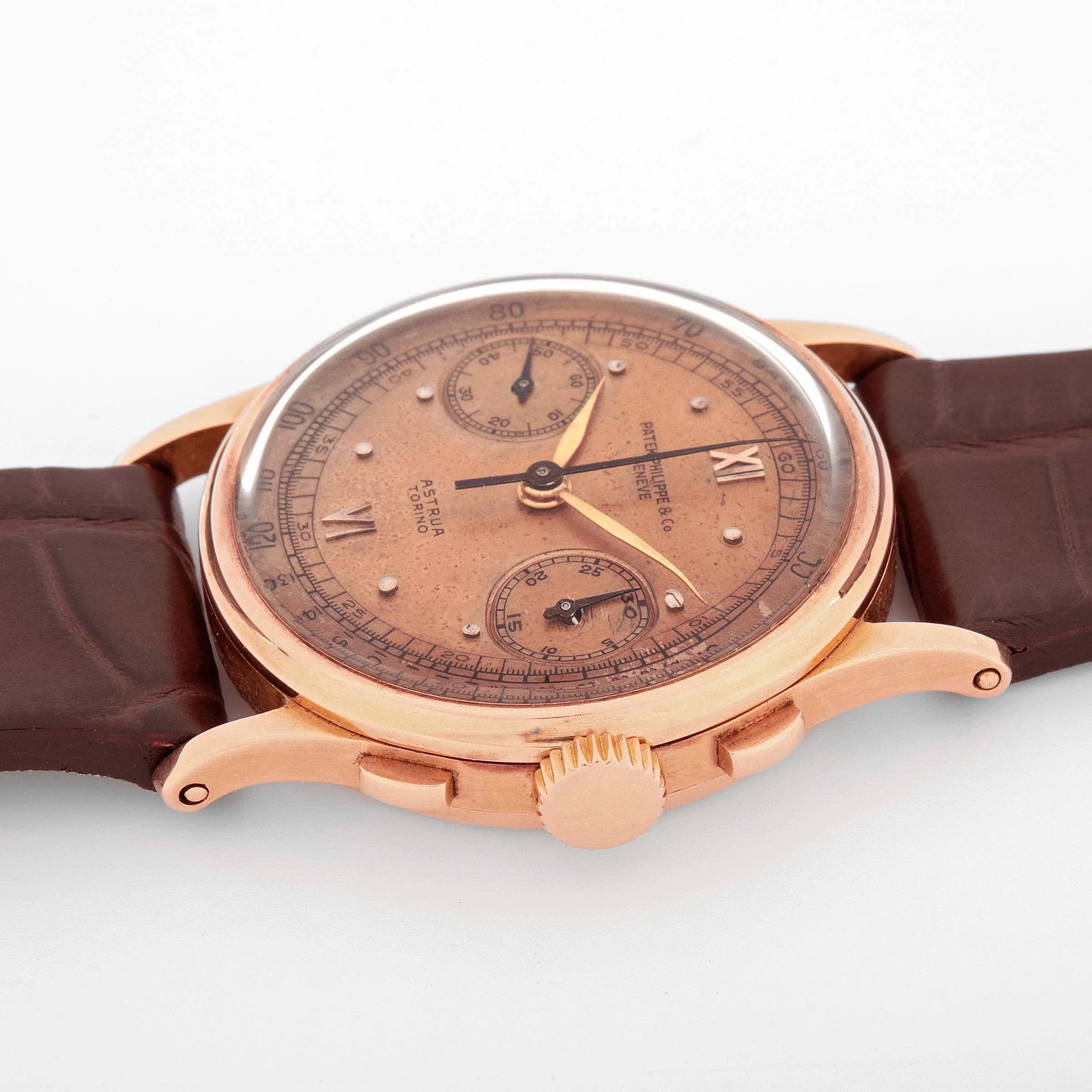 Patek Philippe Chronograph 130 33mm Rose gold Champagne 1