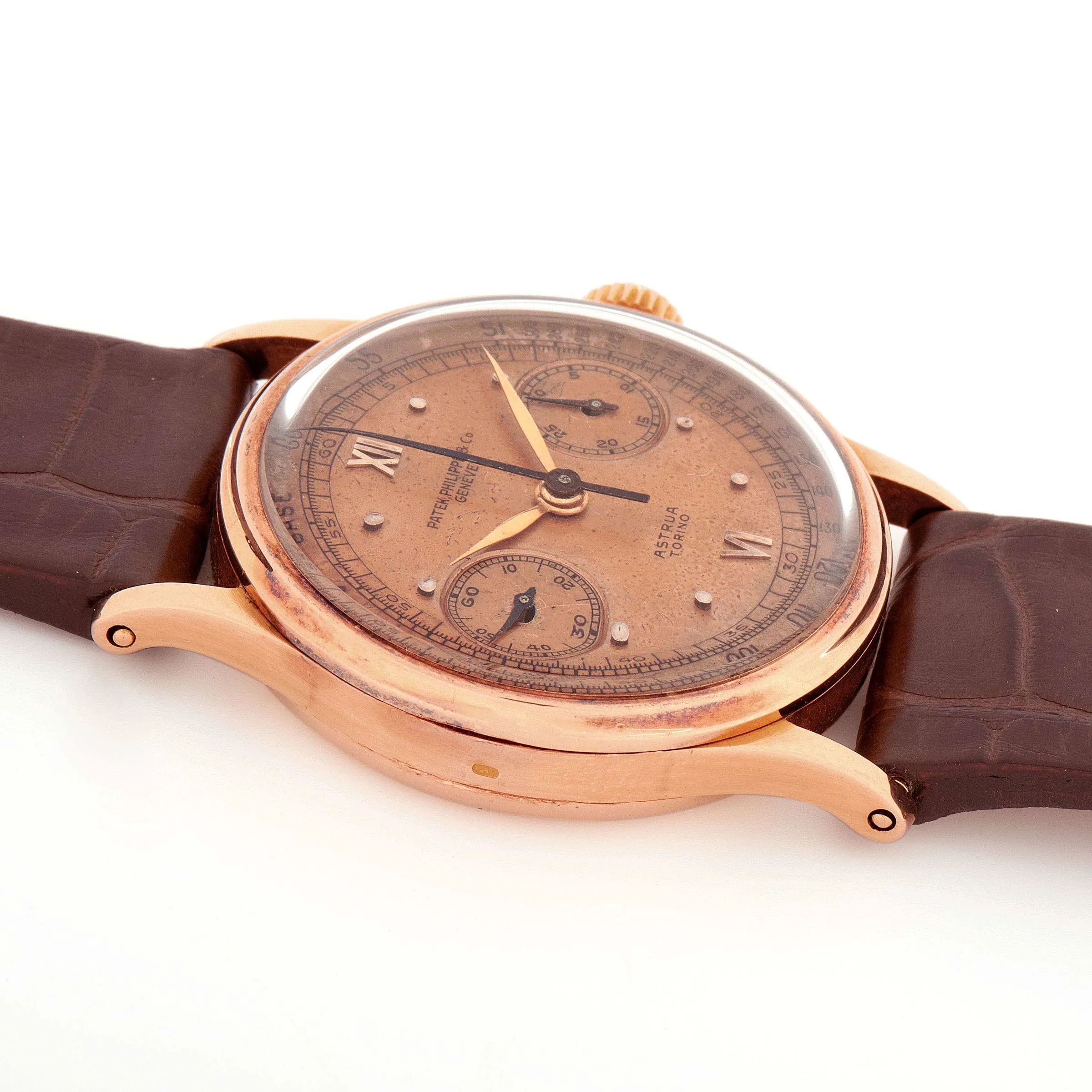 Patek Philippe Chronograph 130 33mm Rose gold Champagne 2