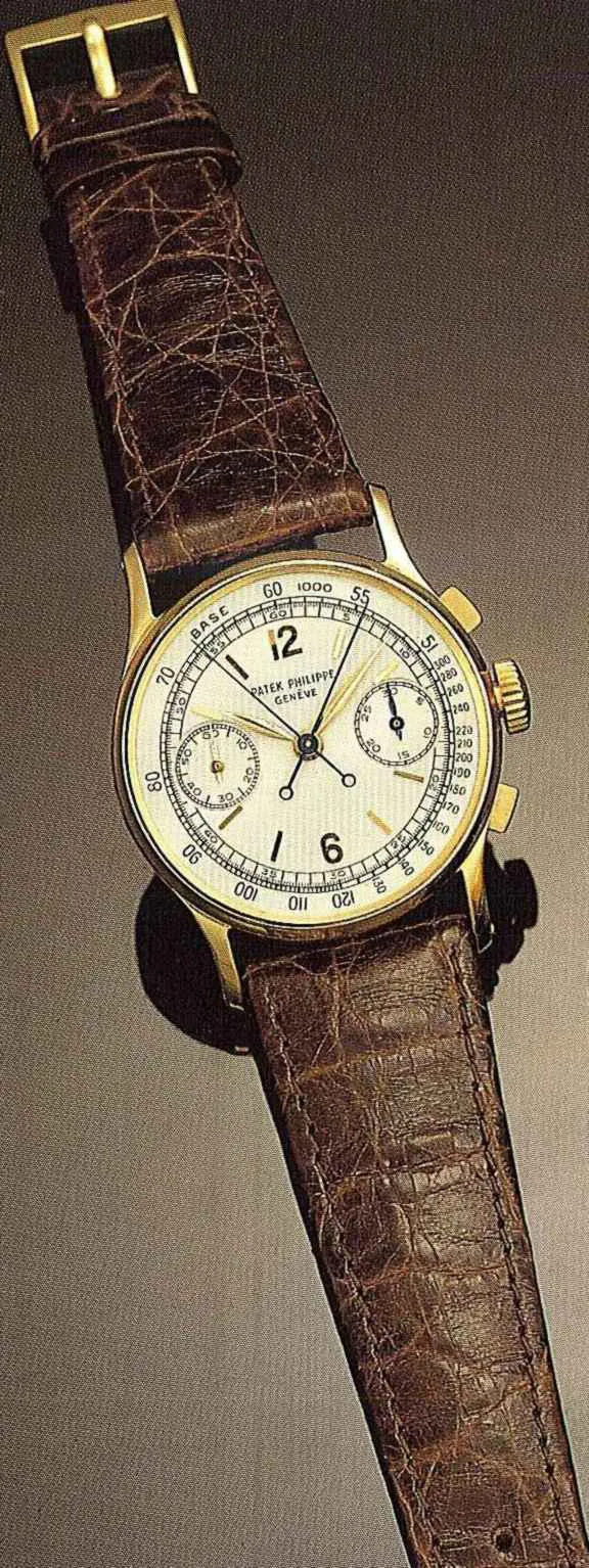 Patek Philippe Chronograph 1436 33mm Yellow gold Silver