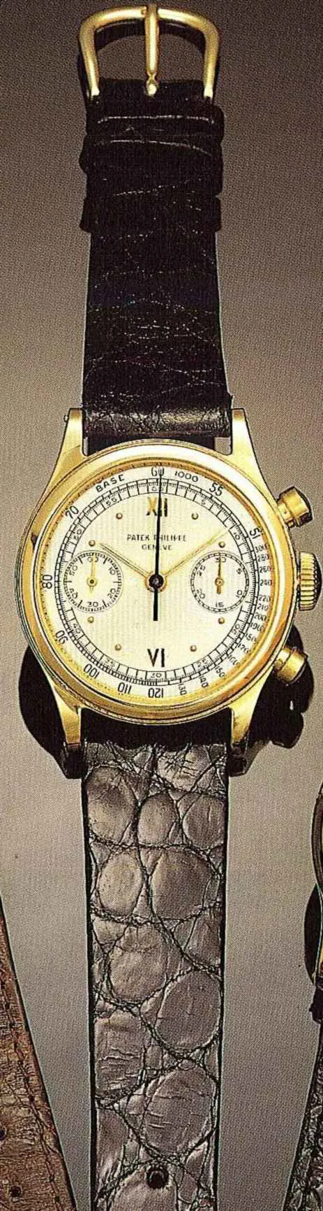 Patek Philippe Chronograph 1463 35mm Yellow gold Silver