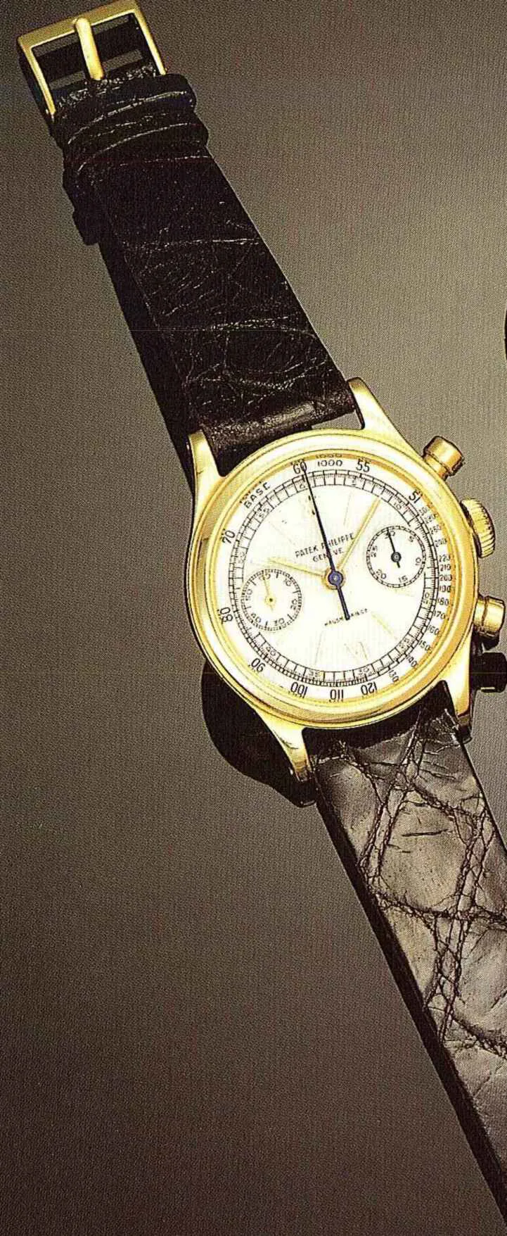 Patek Philippe Chronograph 1463 35mm Yellow gold Silver