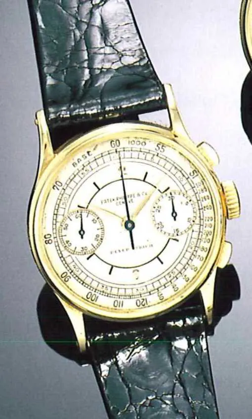 Patek Philippe Chronograph 33mm Yellow gold Silver