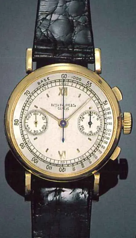 Patek Philippe Chronograph 34mm Yellow gold Silver