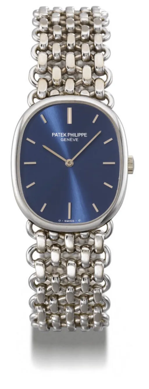 Patek Philippe Golden Ellipse 3648/1 27mm White gold Blue