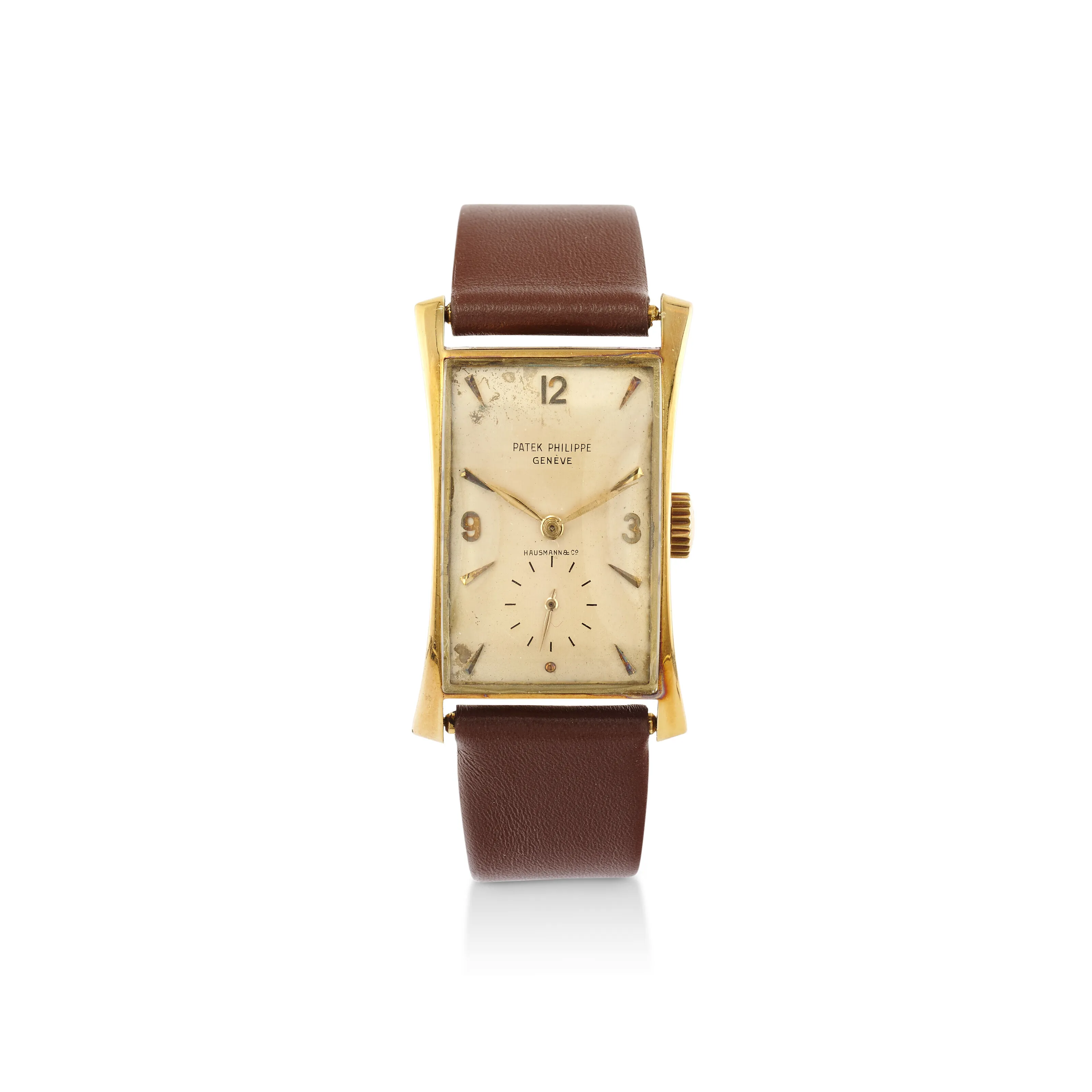 Patek Philippe Hour Glass 1593 21mm Yellow gold Silver