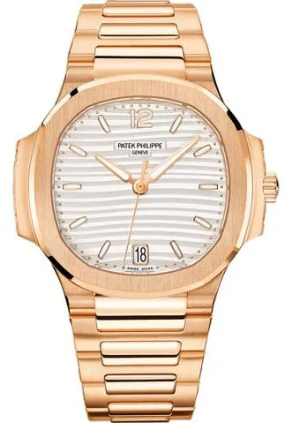 Patek Philippe Nautilus 7118/1R-001 35mm Rose gold Silver