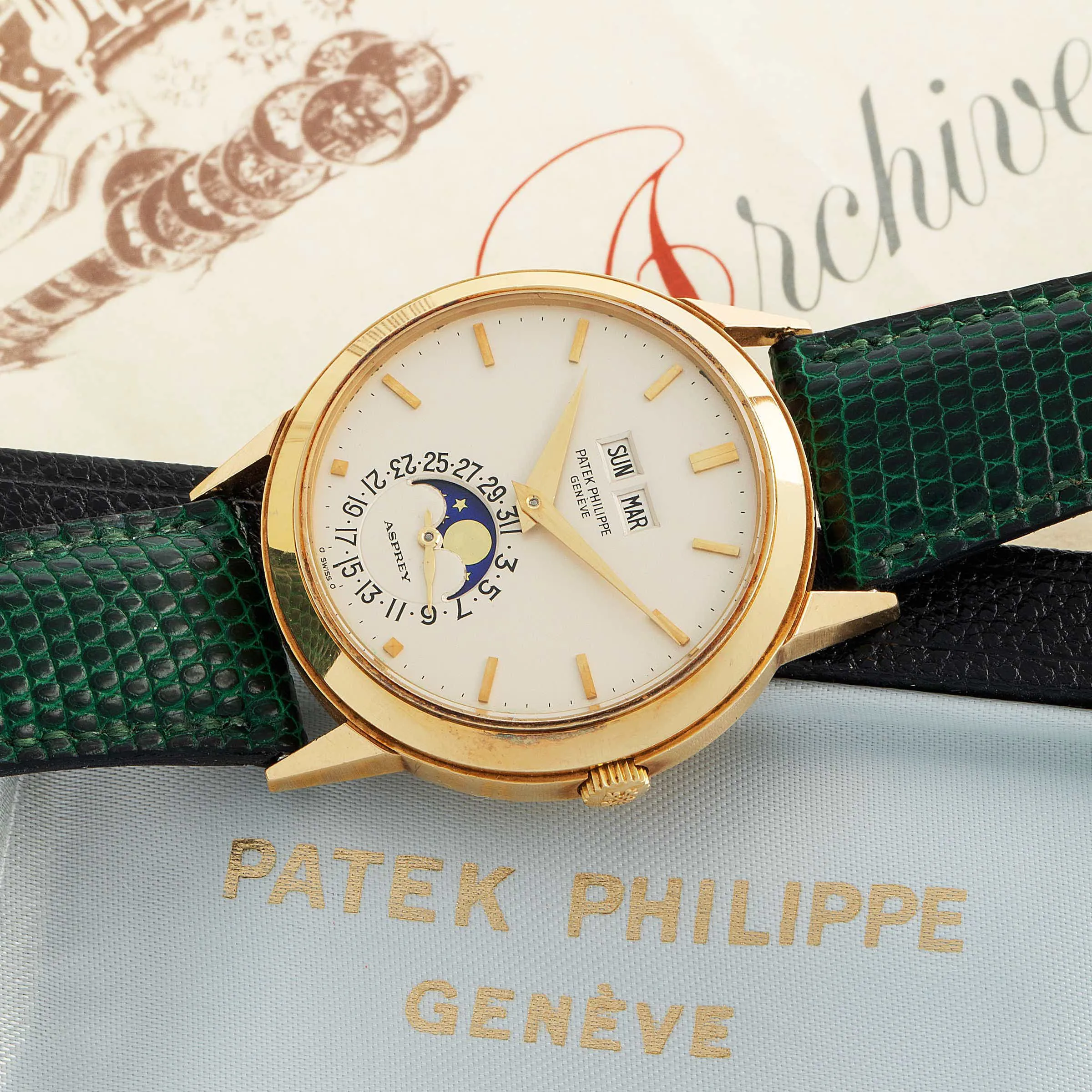 Patek Philippe Perpetual Calendar 3448 37.5mm Yellow gold White 7