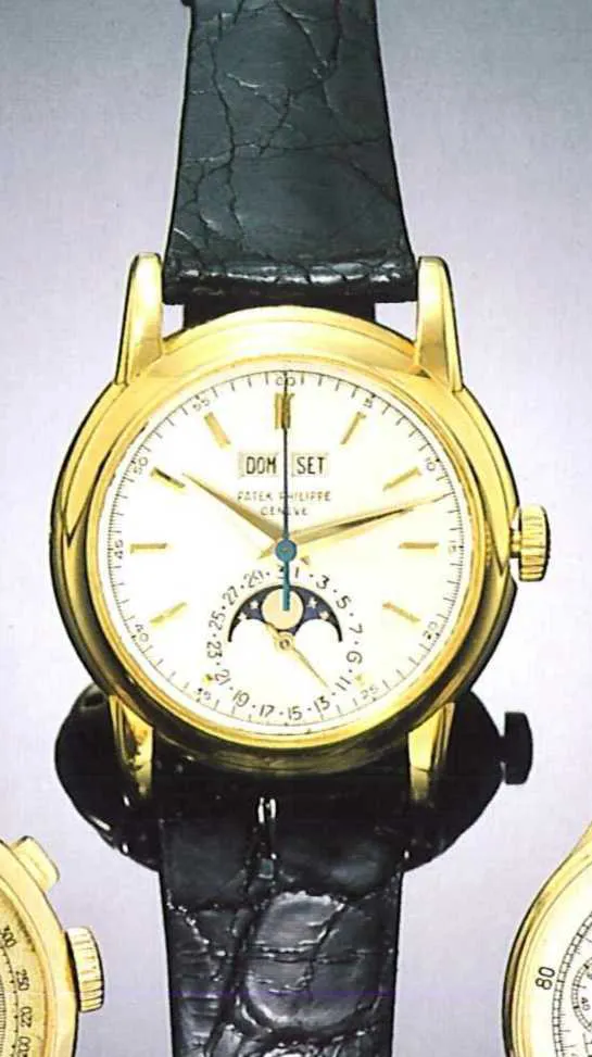 Patek Philippe Perpetual Calendar 2438/1 37mm Yellow gold Silver