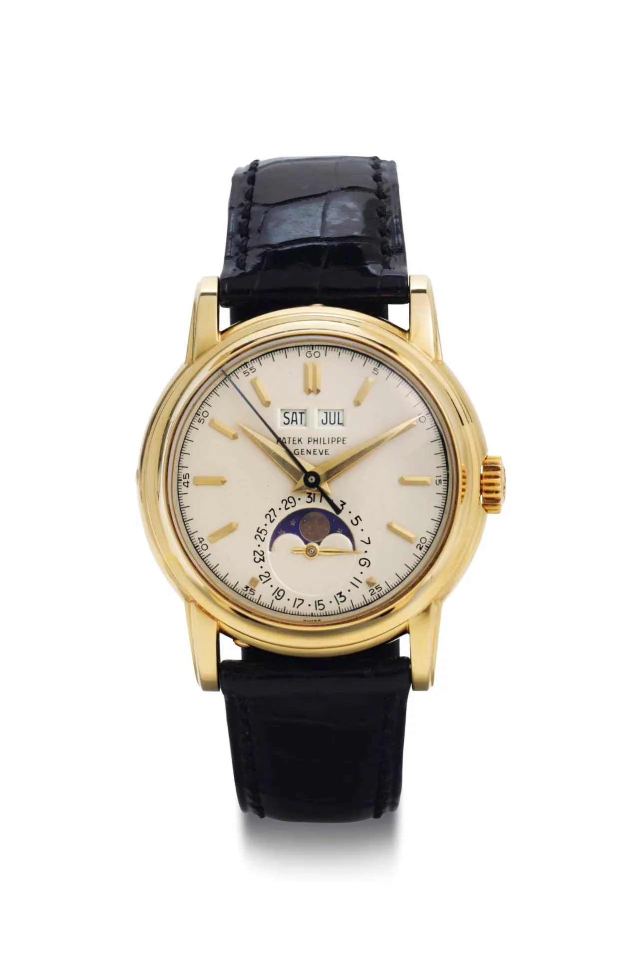 Patek Philippe Perpetual Calendar 2438/1 37mm Yellow gold Silver Matte