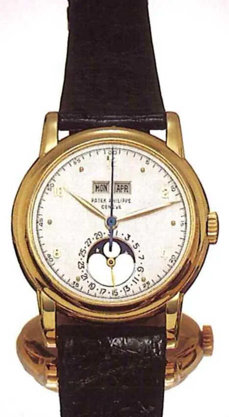 Patek Philippe Perpetual Calendar 2497 37mm Yellow gold Silver