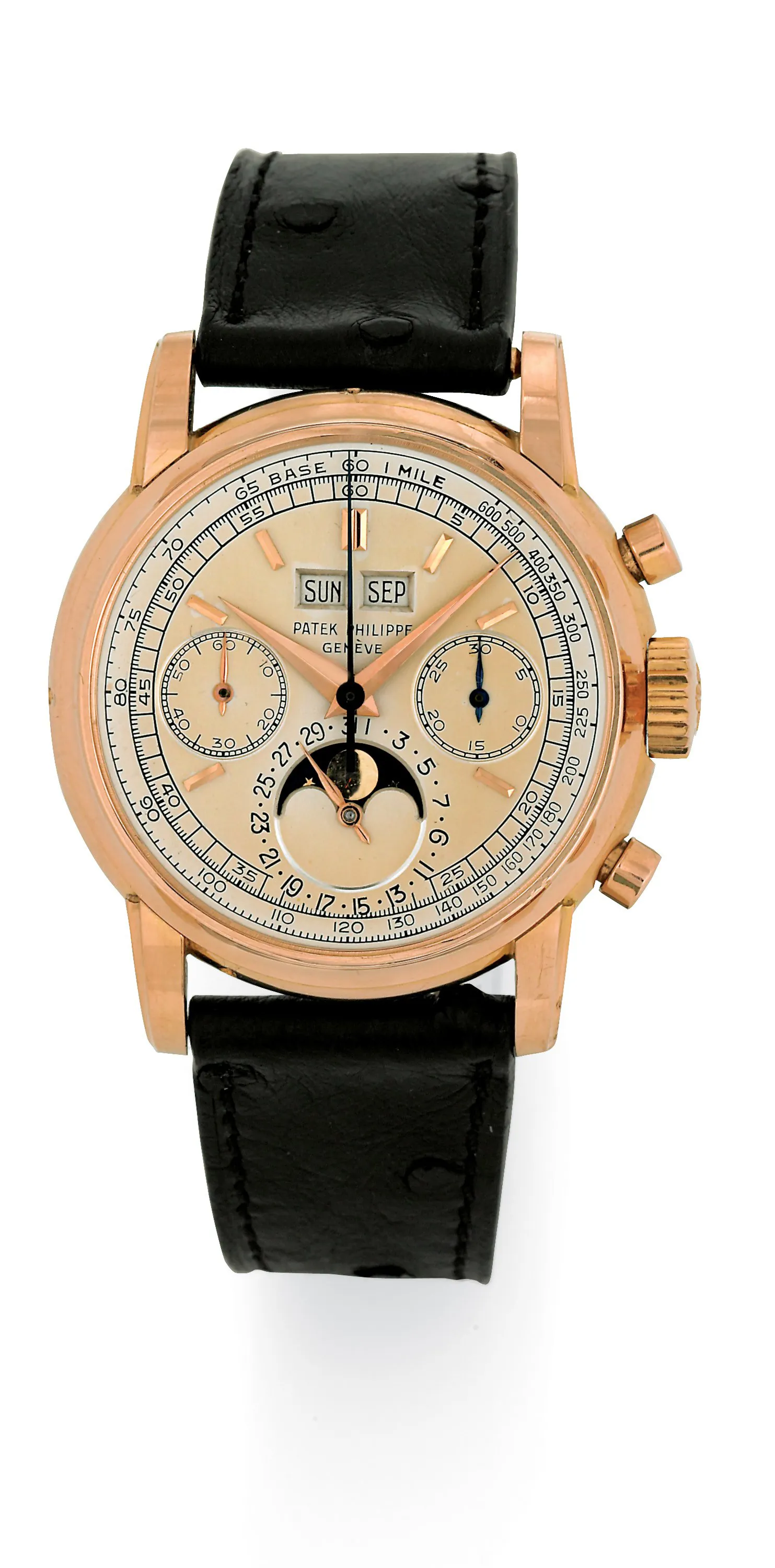 Patek Philippe 2499 38mm Rose gold Silver