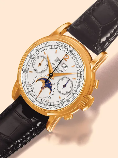 Patek Philippe Perpetual Calendar Chronograph 2499 38mm Yellow gold Silver