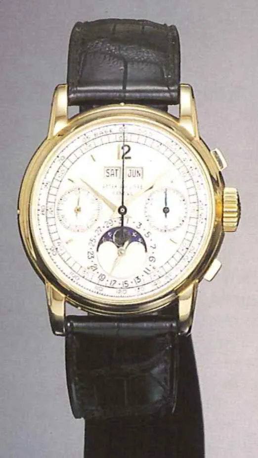 Patek Philippe Perpetual Calendar Chronograph 2499 37mm Yellow gold White