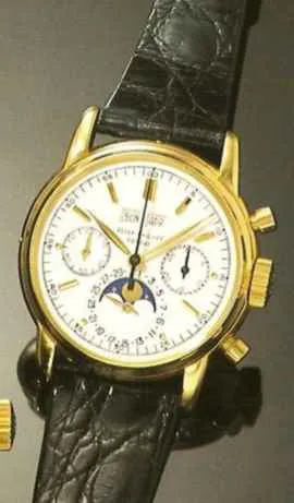 Patek Philippe Perpetual Calendar Chronograph 2499 37mm Yellow gold Silver