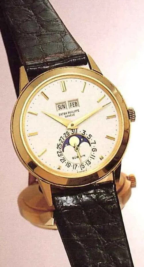 Patek Philippe 3448 37mm Yellow gold Silver