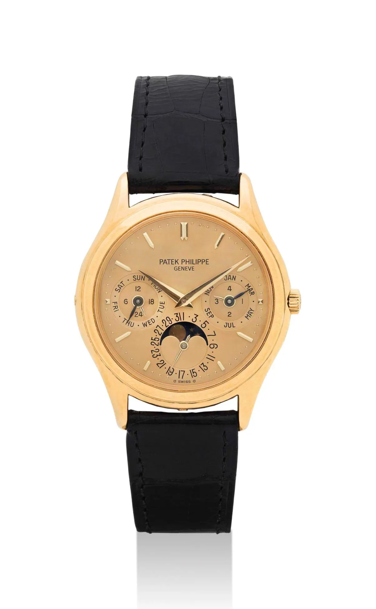 Patek Philippe Perpetual Calendar 3940J 36mm Yellow gold Brown