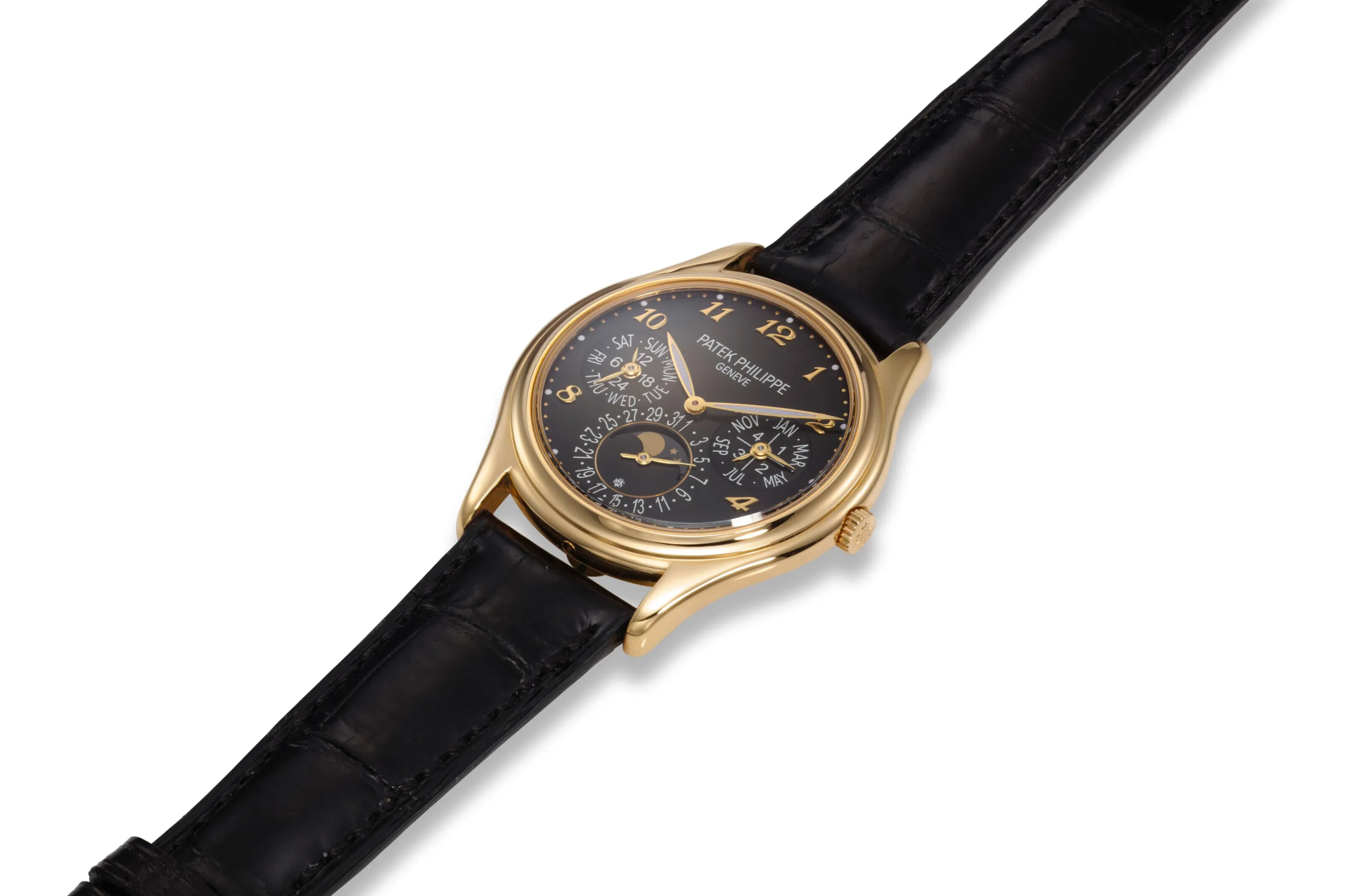 Patek Philippe Perpetual Calendar 3940J 36mm Yellow gold Black 1