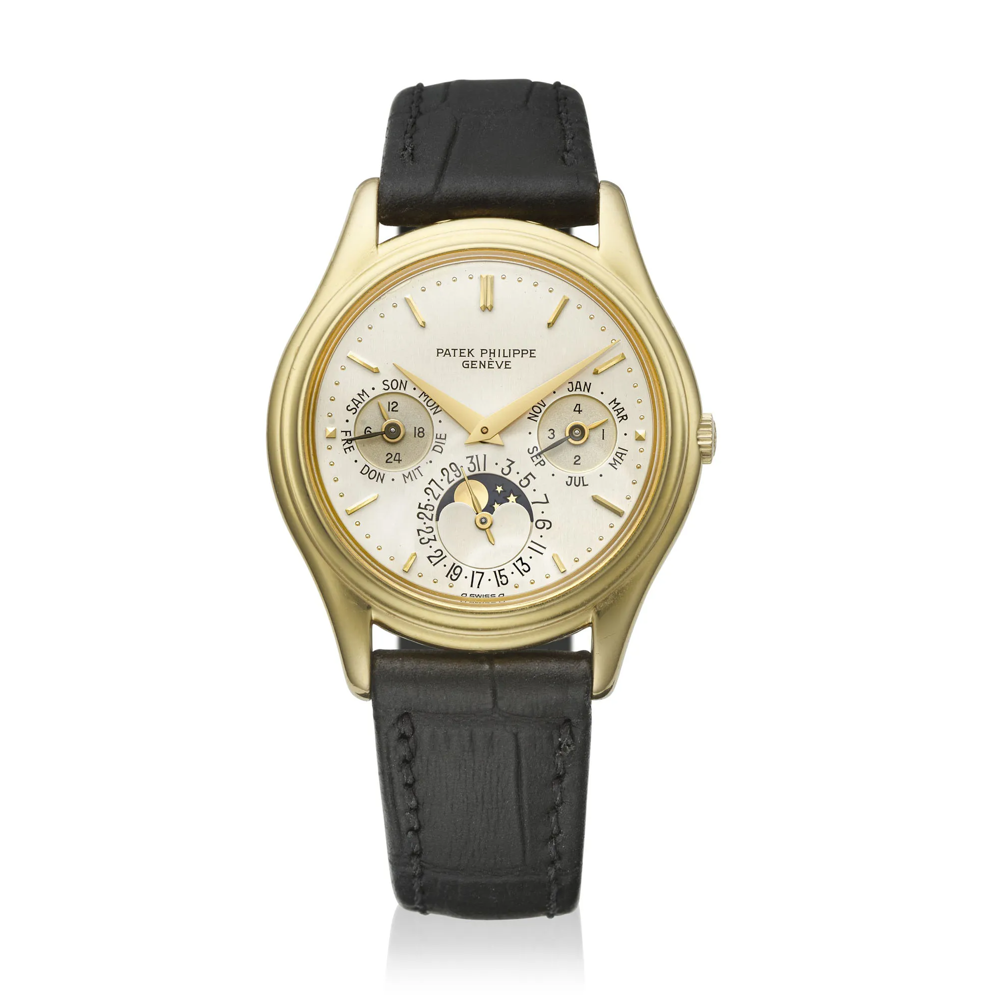 Patek Philippe Perpetual Calendar 3941 36mm Yellow gold Silver