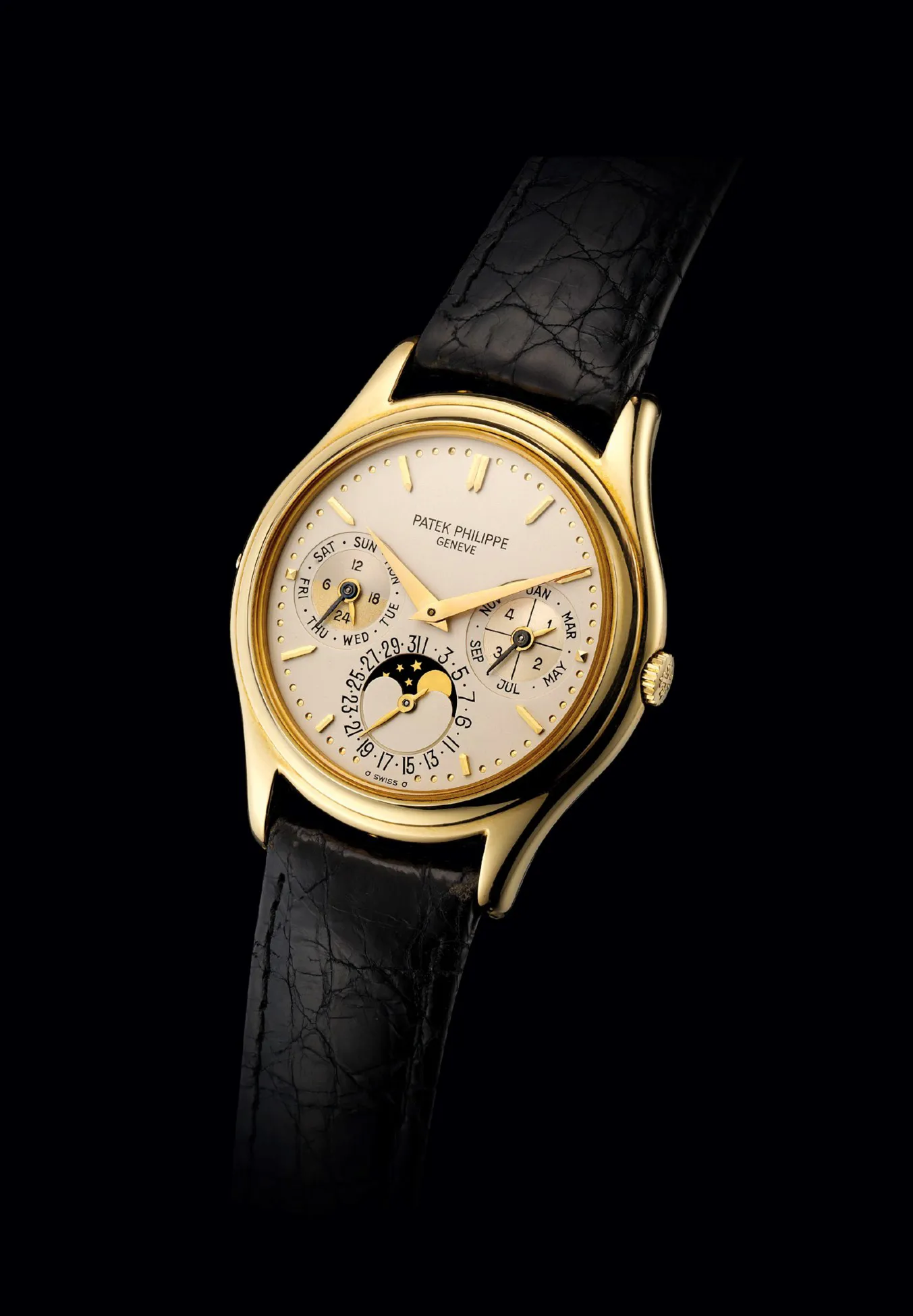 Patek Philippe Perpetual Calendar 3941 36mm Yellow gold Silvered