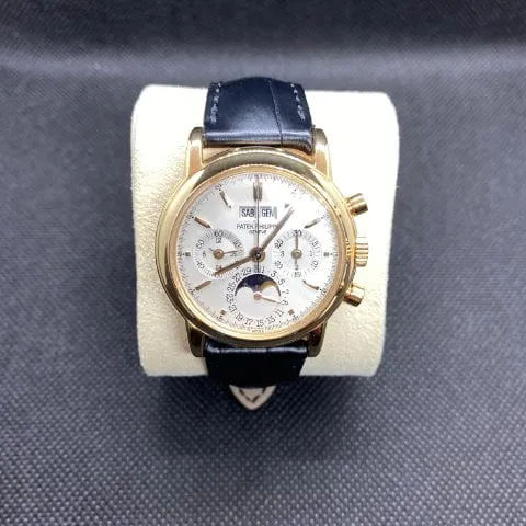 Patek Philippe Perpetual Calendar Chronograph 3970E 36mm Rose gold Silver